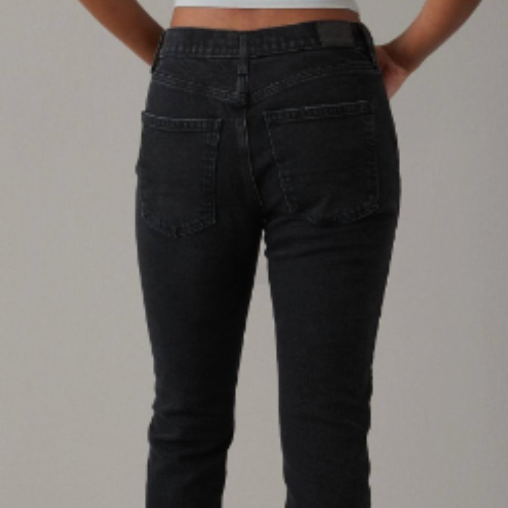 American Eagle Stretch Skinny Dark Wash Jeans 10 Short - Picture 2 of 2